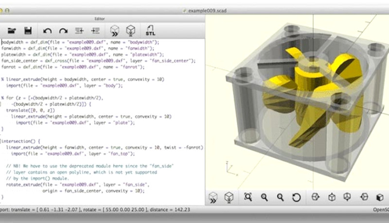 Conociendo al OpenSCAD:  Software modelador 3D gratis